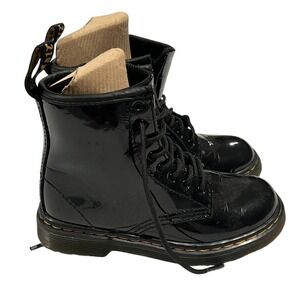 New Dr. Martens‎ Kids 1460 Black Patent Leather Side-Zip Boots US 10 JYOO4